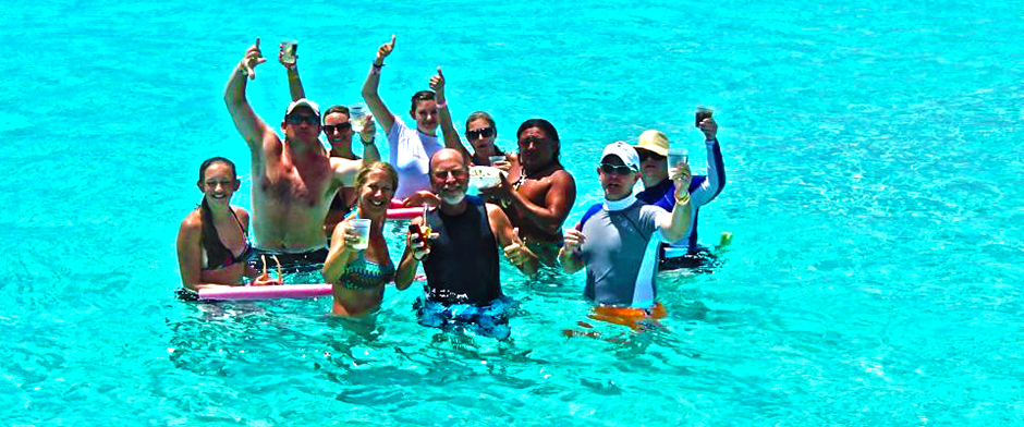 Cozumel Cielo Party with Tiger and Tigers Adventures snorkel and cielo tour